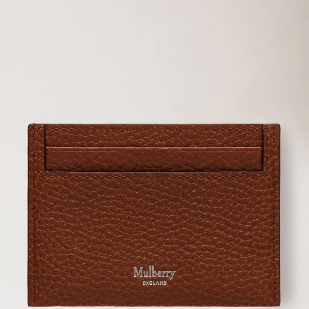 Mulberry Credit Card Slip Oak Small Classic Grain in Oak